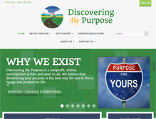 Tablet Screenshot of discoveringmypurpose.org